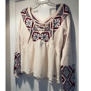 NWT Abercrombie & Fitch sweater w/ lace up front